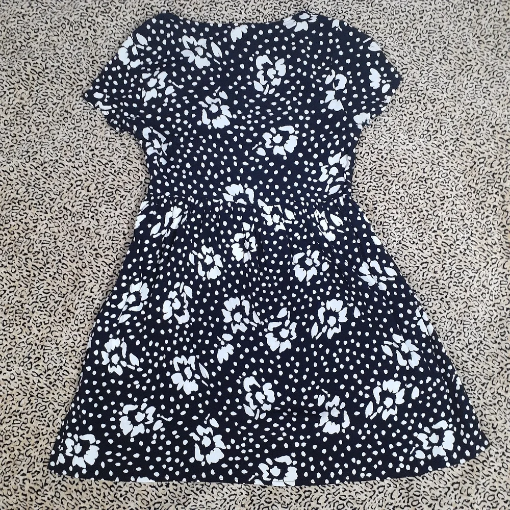 💥3/$25💥FLORAL POLKA DOT BABY DOLL DRESS-S - Picture 2 of 7